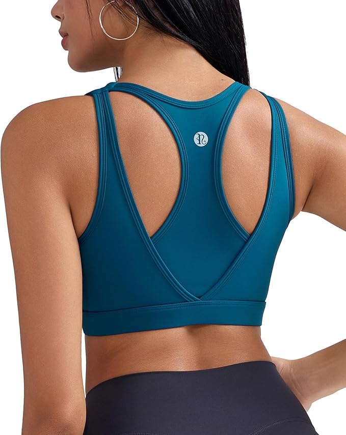 RUNNING GIRL Sports Bras for Women High Support,Molded Cup High Impact Sports Bra Racerback Workout Yoga Running Bra
