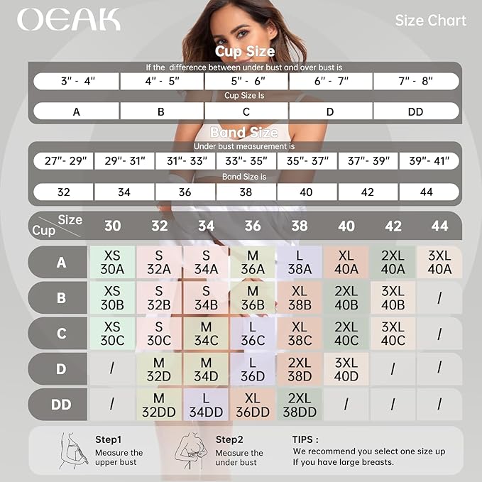 OEAK Womens Wireless Jelly Bras Comfortable Push Up Bra No Underwire Gel Bra Full Support Lift Everyday Seamless Tshirt Bras