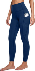 IUGA Leggings with Pockets for Women High Waisted Yoga Pants Women Tummy Control Workout Compression Running Leggings