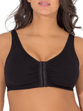 Fruit of the Loom Women's 96014PK Comfort Cotton Blend Front Close Sports Bra 2 Pack