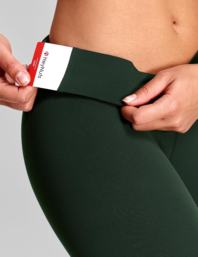 HeyNuts Yoga Pro Leggings 25'', Light to Medium Support, Buttery Soft 7/8 Lounge Yoga Pants