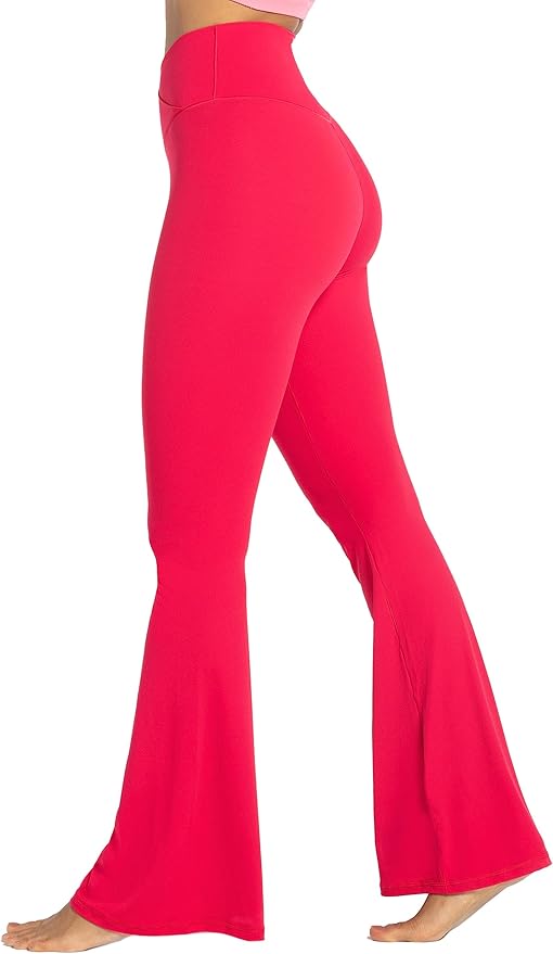 Sunzel Flare Leggings, Crossover Yoga Pants with Tummy Control, High-Waisted and Wide Leg