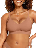 OEAK Womens Wireless Jelly Bras Comfortable Push Up Bra No Underwire Gel Bra Full Support Lift Everyday Seamless Tshirt Bras