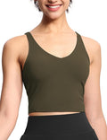 THE GYM PEOPLE Womens' Sports Bra Longline Wirefree Padded with Medium Support
