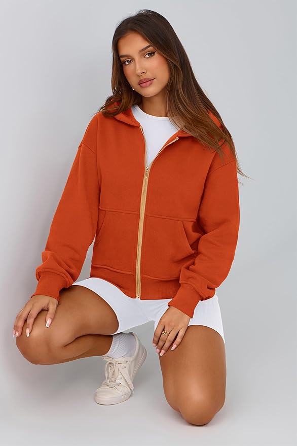 PRETTYGARDEN Hoodies for Women Sweatshirt Zip Up Hoodie Fall Fashion 2026 Trendy Long Sleeve Jackets Winter Clothing Outfits