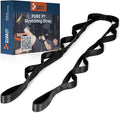 Pure PT Stretching Strap with 10 Loops – Non-Elastic - Physical Therapist-Approved Stretch strap for Stretching, Yoga, Injury Recovery & Flexibility | Premium Yoga Strap - Expert Workouts Included