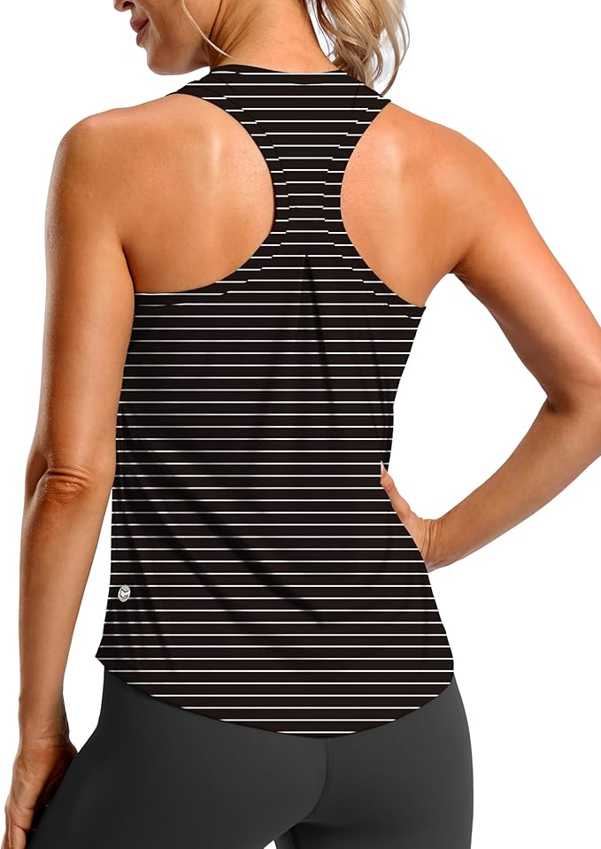 G Gradual Women's Workout Tank Tops Racerback Athletic Yoga Tops Loose Fit Sleeveless Running Gym Sports Shirts for Women
