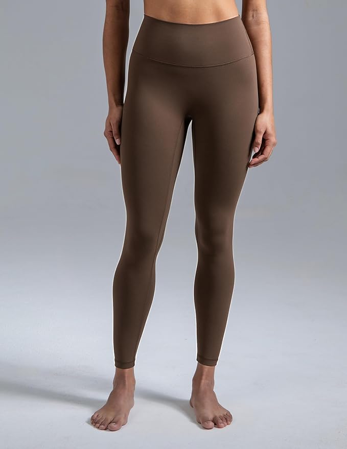 Colorfulkoala Dreamlux No Front Seam Leggings for Women 25"/28" Inseam, High Waisted Buttery Soft Yoga Pants