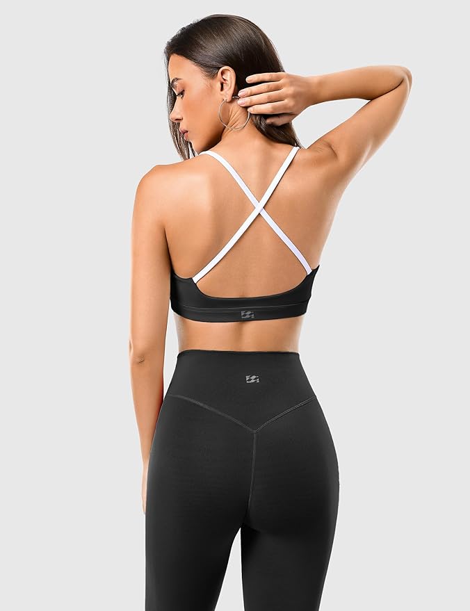 2 Piece Workout Sets for Women, Camisole Square Neck Tops & Seamless Leggings, Gym Yoga Pilates Outfits
