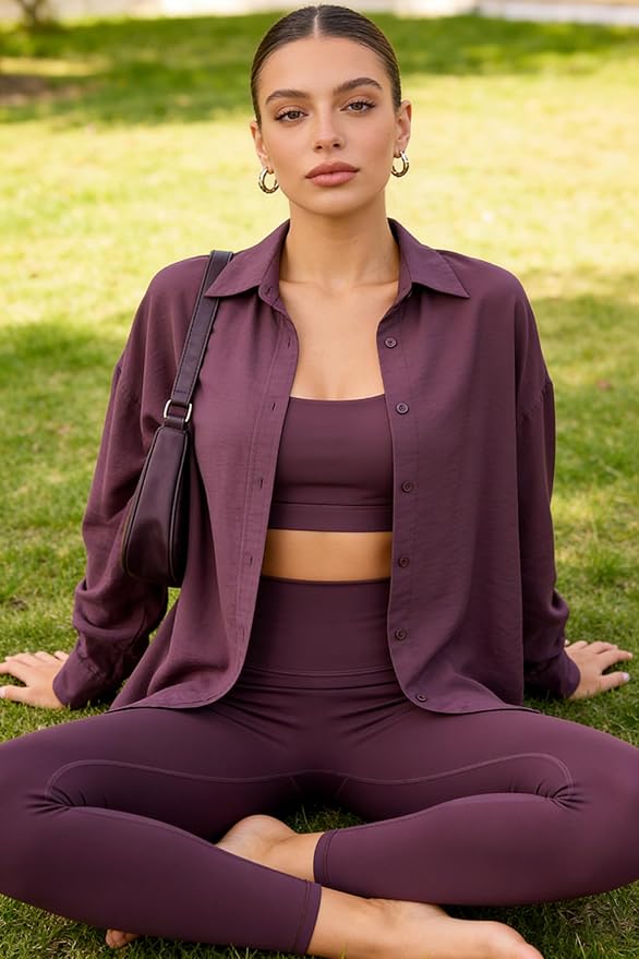 Workout Sets for Women 2 Piece Seamless High-Waisted Leggings & Cross Back Padded Sports Bra for Yoga Pilates