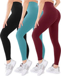 Blisset 3 Pack High Waisted Leggings for Women with Pockets Soft Active Tummy Control Pants for Yoga Running & Daily Wear