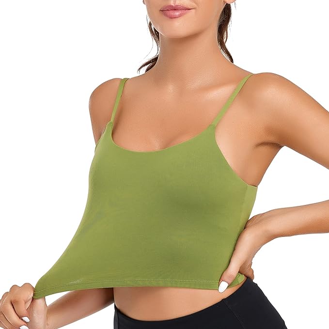 Lemedy Women Padded Sports Bra Fitness Workout Running Shirts Yoga Tank Top