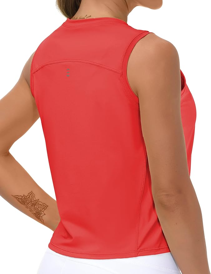 THE GYM PEOPLE Women's Workout Tops in Ice Silk Quick Dry Sleeveless