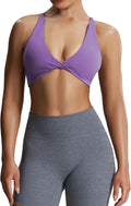 Aoxjox Women's Workout Sports Bras Fitness Metamorph Sienna Twist Bra Yoga Crop Tank