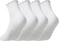CoolMate Pilates Socks with Grips for Women, Yoga Socks, Crew Non Slip Women for Barre, Pilates Gifts for Women