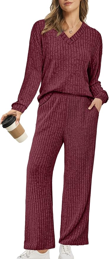 RUMIA Lounge Sets for Women 2026 Vacation Matching Track Suits Sweater Fall Outfits (S-2XL)
