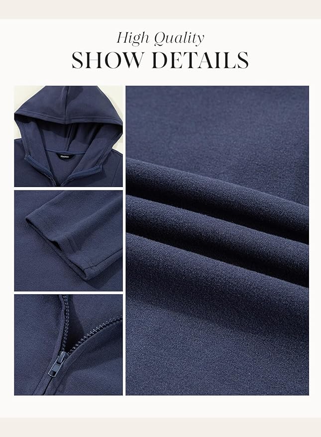 Dokotoo Hoodies for Women Soft Fleece Half Zip Up Hoodie Long Sleeve Casual Pullover Oversized Sweatshirt Hooded Tops