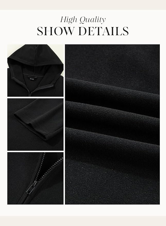 Dokotoo Hoodies for Women Soft Fleece Half Zip Up Hoodie Long Sleeve Casual Pullover Oversized Sweatshirt Hooded Tops