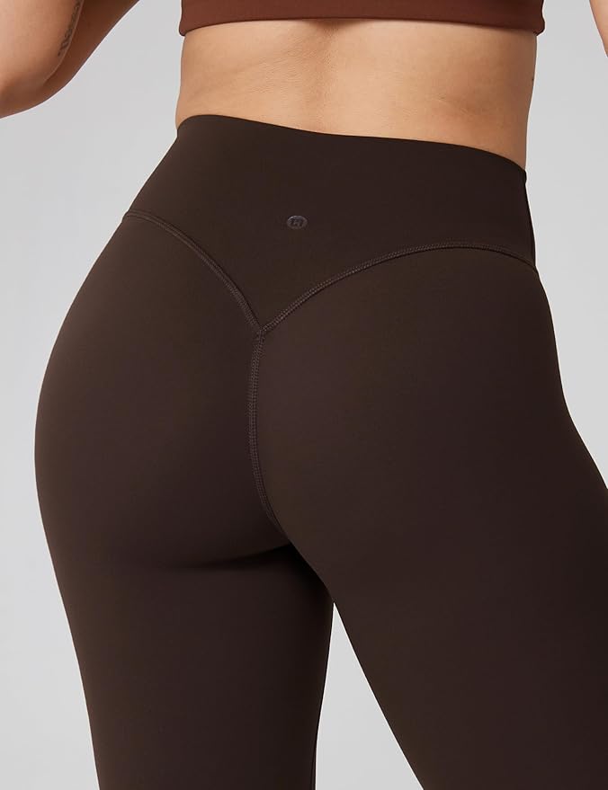 UNISSU Hugcurve No Front Seam High Waisted Workout Leggings for Women Buttery Soft Yoga Pants Gym Athletic Tights - 25''