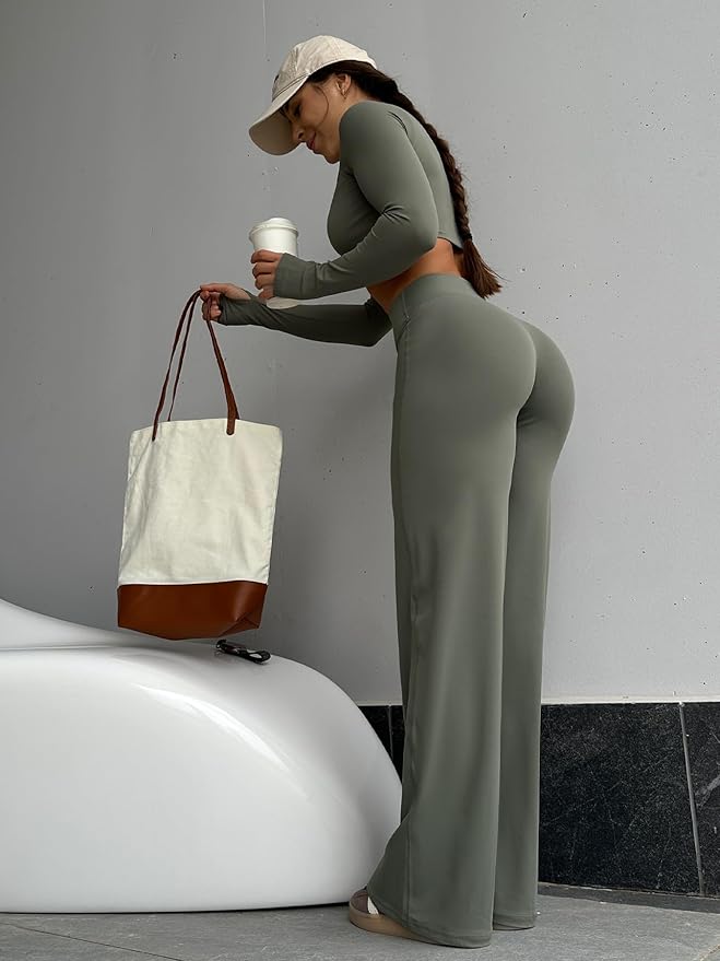 YEOREO Workout Leggings Womens No Front Seam Straight Leggings 29"/ 31.5"/ 33"/ 35" High Waist Buttery Eddiy Gym Yoga Pants