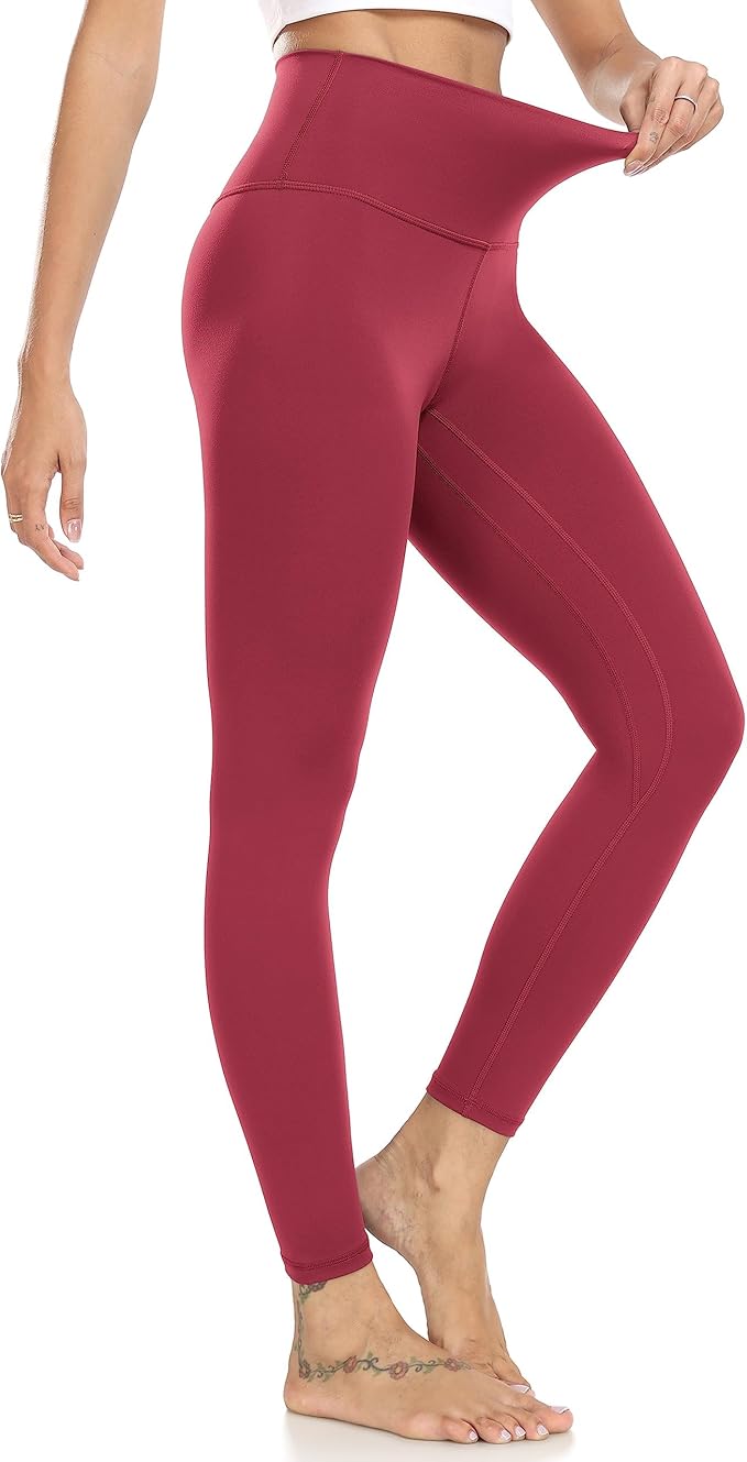 Colorfulkoala Women's High Waisted Tummy Control Workout Leggings 7/8 Length Ultra Soft Yoga Pants 25"