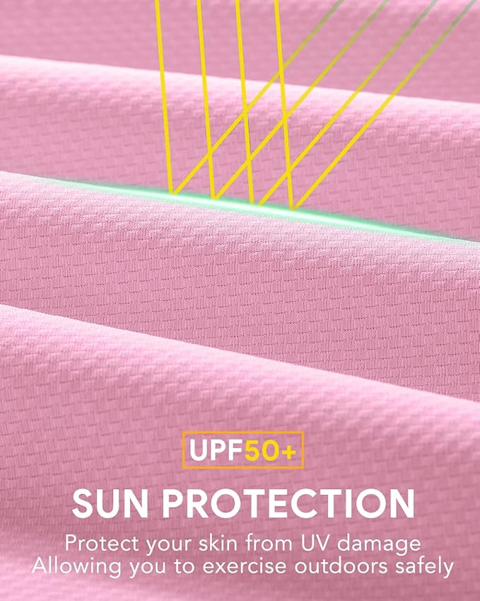 We1Fit Women's UPF 50+ Sun Protection Jacket Hoodie Sun Shirts Hiking Running Athletic Shirt