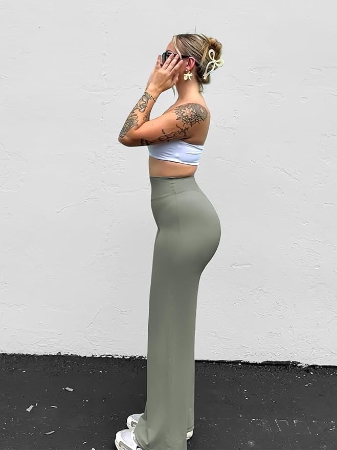 YEOREO Workout Leggings Womens No Front Seam Straight Leggings 29"/ 31.5"/ 33"/ 35" High Waist Buttery Eddiy Gym Yoga Pants