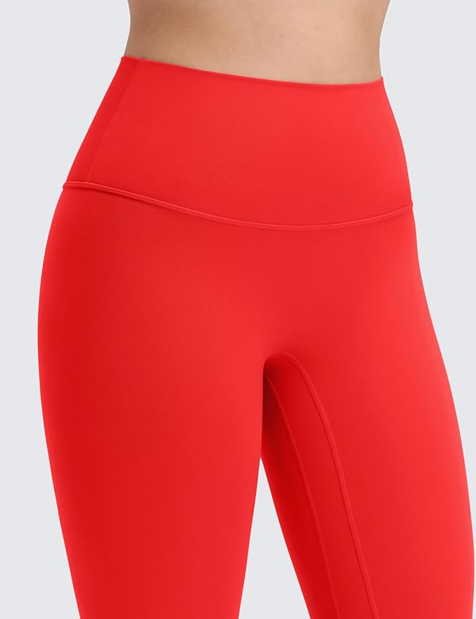 CRZ YOGA Butterluxe No Front Seam Yoga Leggings 25" - High Waisted Womens Lounge Pants Pilates Workout Athletic Buttery Soft