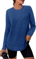 XIEERDUO Women's Workout Tops Long Sleeve Quick Dry Shirts for Hiking Running S-3XL