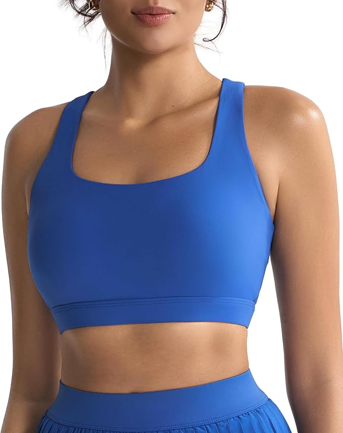 RUNNING GIRL Sports Bras for Women, Molded Cup High Impact Sports Bra Workout Bras for Women High Support Racerback