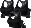 FITTIN Racerback Sports Bras for Women - Padded Comfortable Seamless Support for Yoga Workout Gym - for Plus Size Large Bust