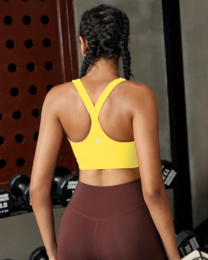 RUNNING GIRL Sports Bras for Women, Molded Cup High Impact Sports Bra Workout Bras for Women High Support Racerback