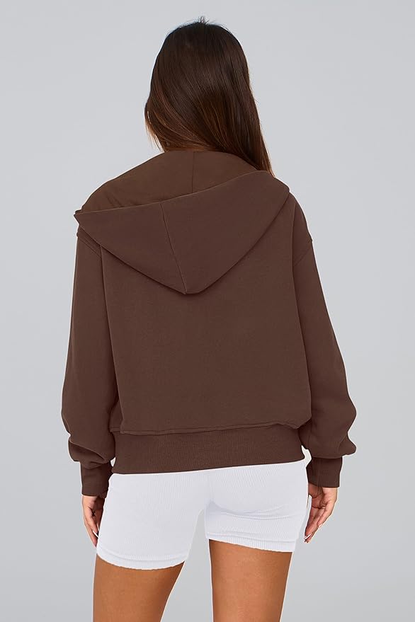 PRETTYGARDEN Hoodies for Women Sweatshirt Zip Up Hoodie Fall Fashion 2026 Trendy Long Sleeve Jackets Winter Clothing Outfits