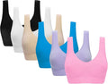 Vermilion Bird Women's 3 Pack Seamless Comfortable Sports Bra with Removable Pads