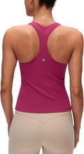 CRZ YOGA Butterluxe Racerback Tank Tops for Women - Yoga Workout Casual Gym Athletic Camisole Tight Sleeveless Shirts