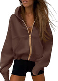 PRETTYGARDEN Hoodies for Women Sweatshirt Zip Up Hoodie Fall Fashion 2026 Trendy Long Sleeve Jackets Winter Clothing Outfits