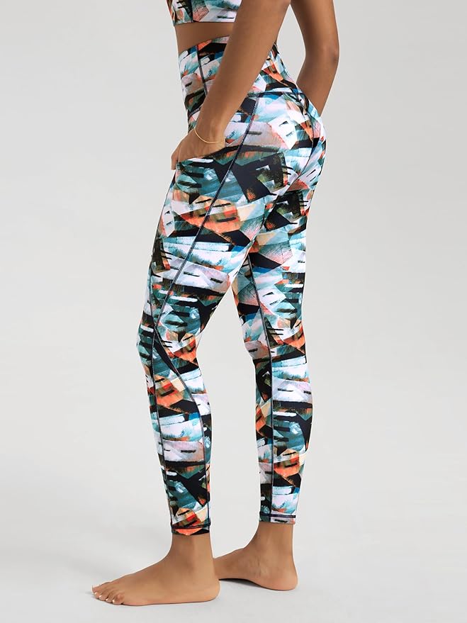 ODODOS Women's High Waisted Yoga Leggings with Pockets, Tummy Control Non See Through Workout Athletic Running Yoga Pants