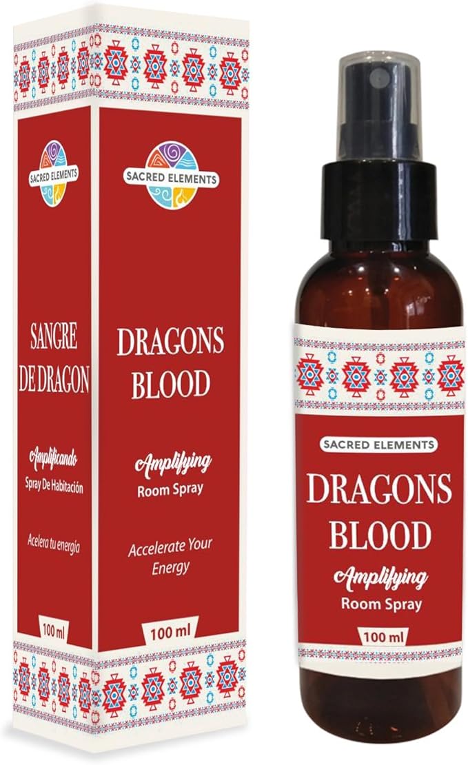 Sacred Element's Dragon's Blood Room Spray | Natural Purifying Mist for Energy Clearing, Negativity Release, Spiritual Balance & Aromatherapy | 3.38 Fl Oz / 100ml Non-Toxic Air Freshener