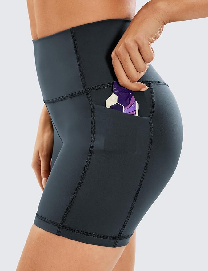 CRZ YOGA Women's Hugged Feeling Compression Leggings - Thick High Waisted Workout Leggings 25"