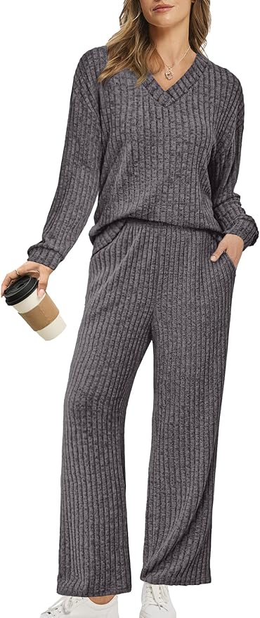 RUMIA Lounge Sets for Women 2026 Vacation Matching Track Suits Sweater Fall Outfits (S-2XL)