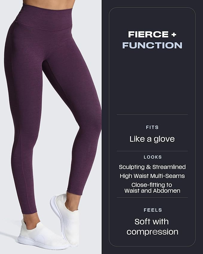 Aoxjox High Waisted Workout Leggings for Women Trinity Yoga Pants 26.5"