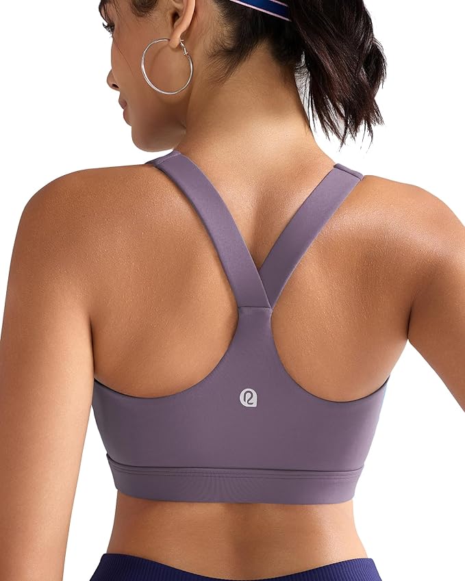 RUNNING GIRL Sports Bras for Women, Molded Cup High Impact Sports Bra Workout Bras for Women High Support Racerback