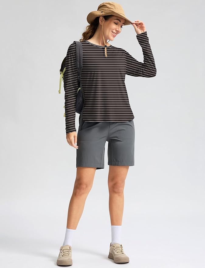Women's Sun Shirts UPF 50+ Long Sleeve UV Protection Shirt Lightweight Quick Dry Workout Hiking Tops for Women