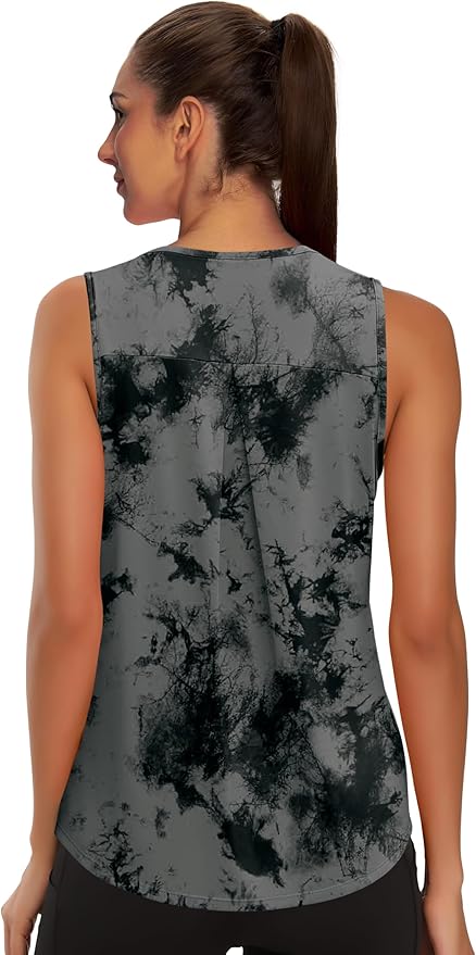 WIHOLL Workout Tops for Women Summer Athletic Tank Tops Sleeveless Shirts Beach Lightweight Gym Clothes