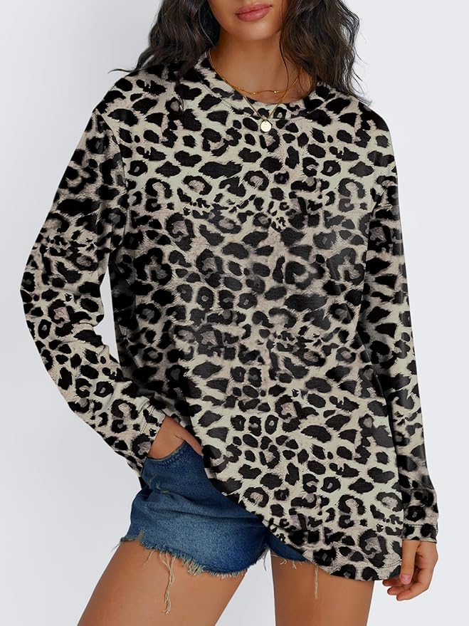 Trendy Queen Womens Spring Tops Oversized Long Sleeve T Shirts 2026 Basic Tee Fall Casual Workout Y2K Clothes