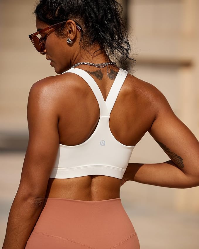 RUNNING GIRL Sports Bras for Women, Molded Cup High Impact Sports Bra Workout Bras for Women High Support Racerback