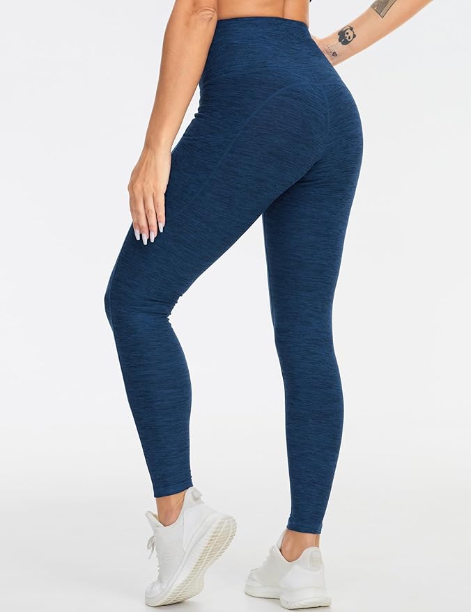 THE GYM PEOPLE Thick High Waist Yoga Pants with Pockets, Tummy Control Workout Running Yoga Leggings for Women