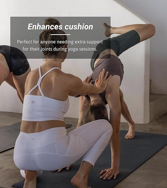𝗘𝘃𝗲𝗿𝘆𝗱𝗮𝘆 𝗬𝗼𝗴𝗮 Mat Premium Edition, Non-Slip Exercise & Fitness Mat - Eco-Friendly, Anti-Tear, 3-5mm Thickness for Yoga, Pilates & Floor Workouts