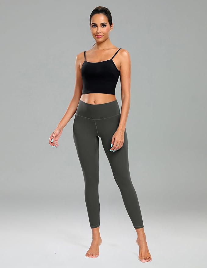 Colorfulkoala Women's High Waisted Tummy Control Workout Leggings 7/8 Length Ultra Soft Yoga Pants 25"