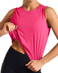 Dragon Fit Womens Ice Silk Workout Tank Tops Sleeveless Cropped Yoga Shirt for Running Gym Summer